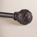 Jewett Exclusive Home Vine 1" Curtain Rod and Coordinating Finial Set, Adjustable