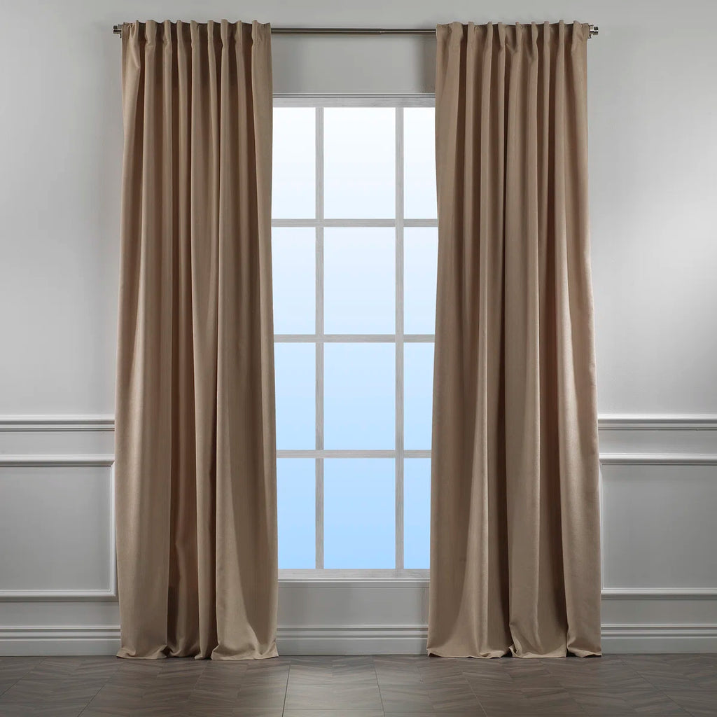 Solid Room Room Darkening Tab top Curtain Panels (Set of 2)