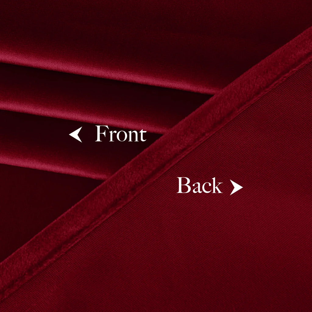 Velvet Curtains Thermal Insulated Sound Reducing Heavy Matt Heat & Chill Resistant Drapes for Home Decoration, 2 Panels