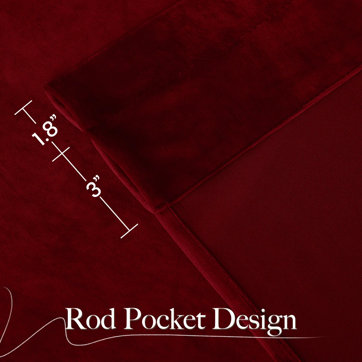Velvet Curtains Thermal Insulated Sound Reducing Heavy Matt Heat & Chill Resistant Drapes for Home Decoration, 2 Panels