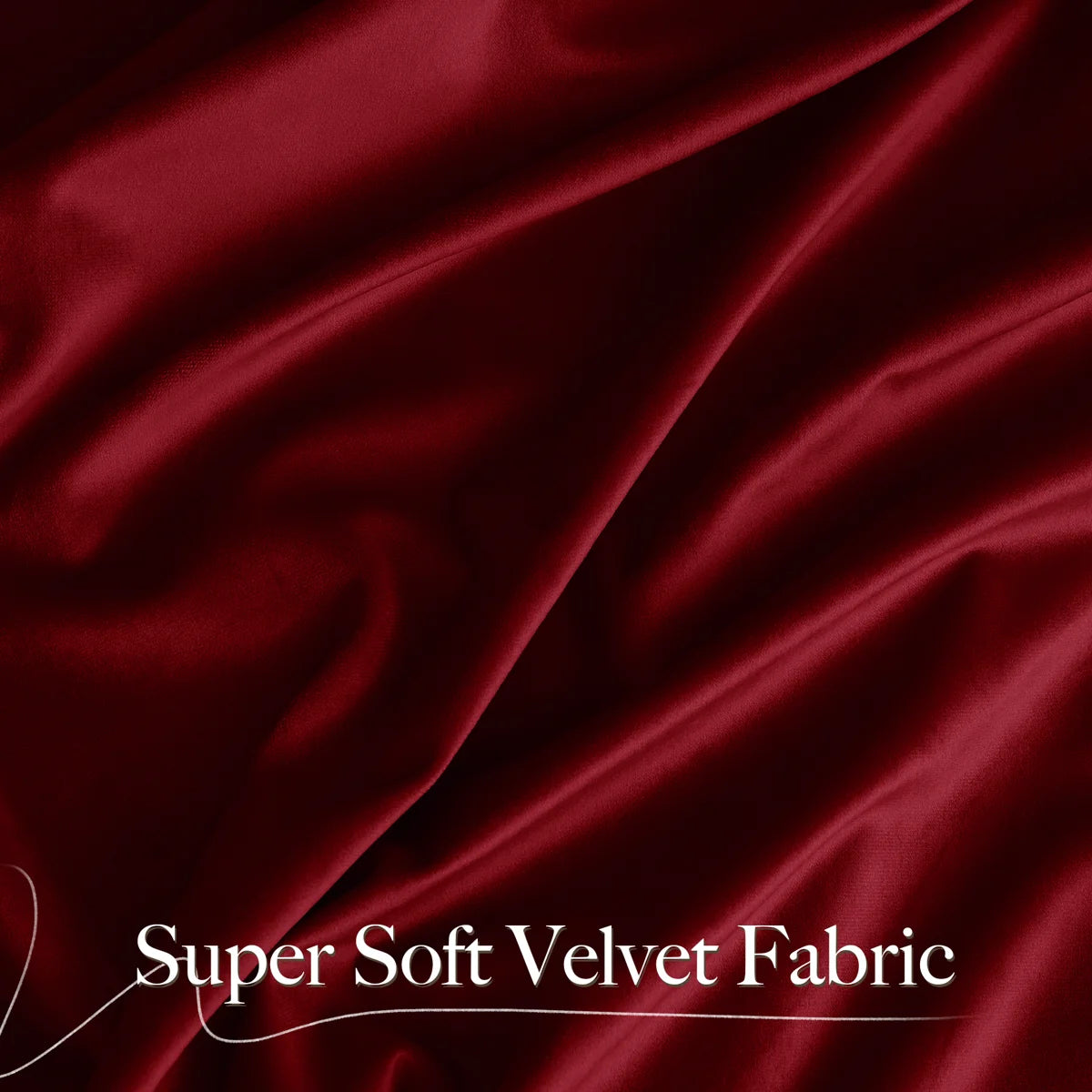 Velvet Curtains Thermal Insulated Sound Reducing Heavy Matt Heat & Chill Resistant Drapes for Home Decoration, 2 Panels